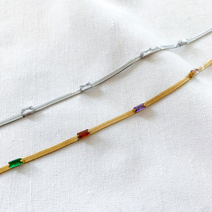 COLLANA SNAKE con zirconi