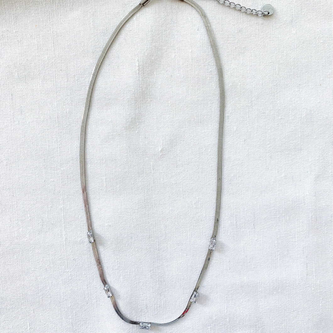 COLLANA SNAKE con zirconi