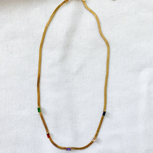 COLLANA SNAKE con zirconi